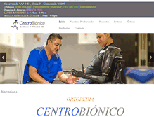 Tablet Screenshot of centrobionico.com